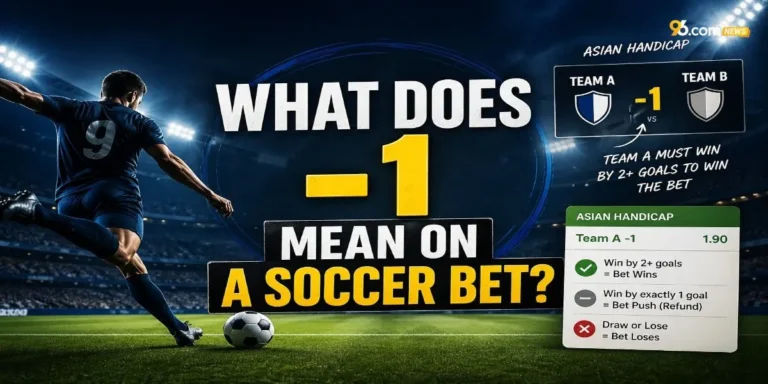 What Does -1 Mean on a Soccer Bet